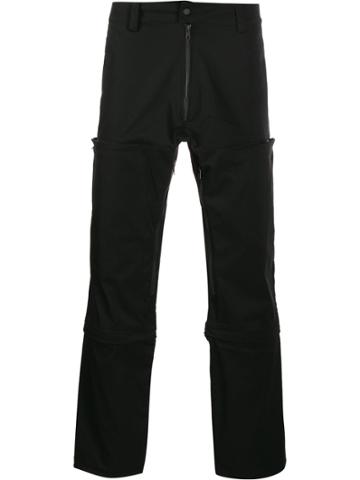 Nilmance Zip Detail Straight Leg Trousers - Black