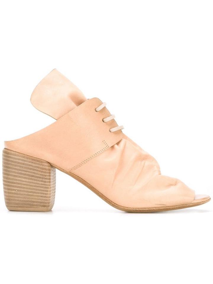 Marsèll Lace Detail Mules - Neutrals