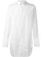 Cy Choi Longline Shirt, Men's, Size: Small, White, Cotton