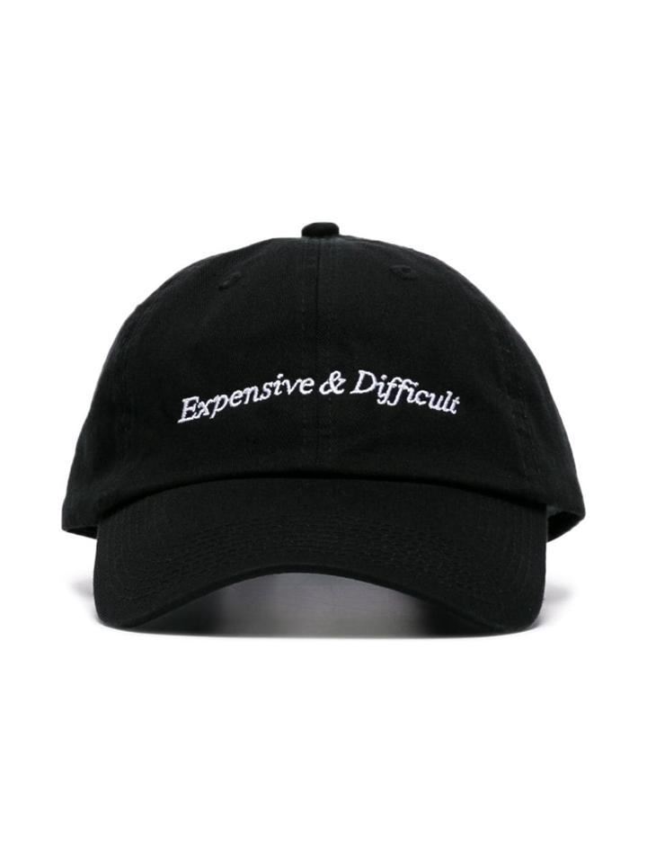 Nasaseasons Black Expensive & Difficult Embroidered Wool Blend Hat