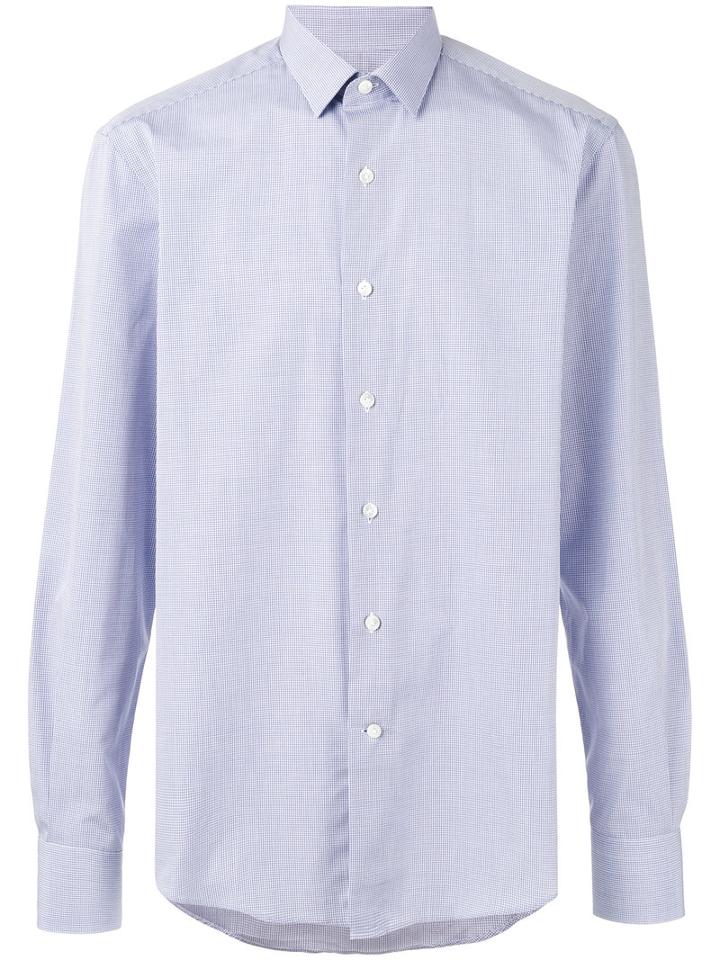 Lanvin Smart Buttoned Shirt, Men's, Size: 41, Blue, Cotton