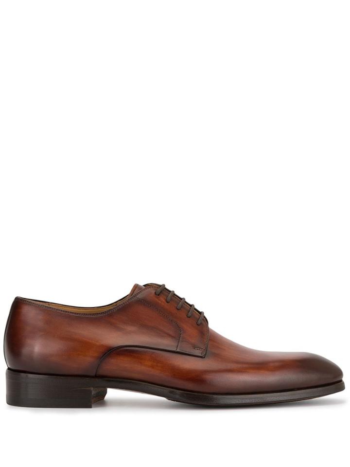 Magnanni Classic Derby Shoes - Brown
