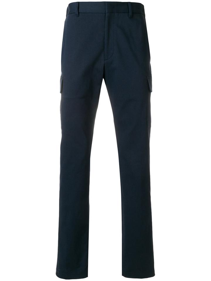 Fendi Straight Leg Cargo Trousers - Blue