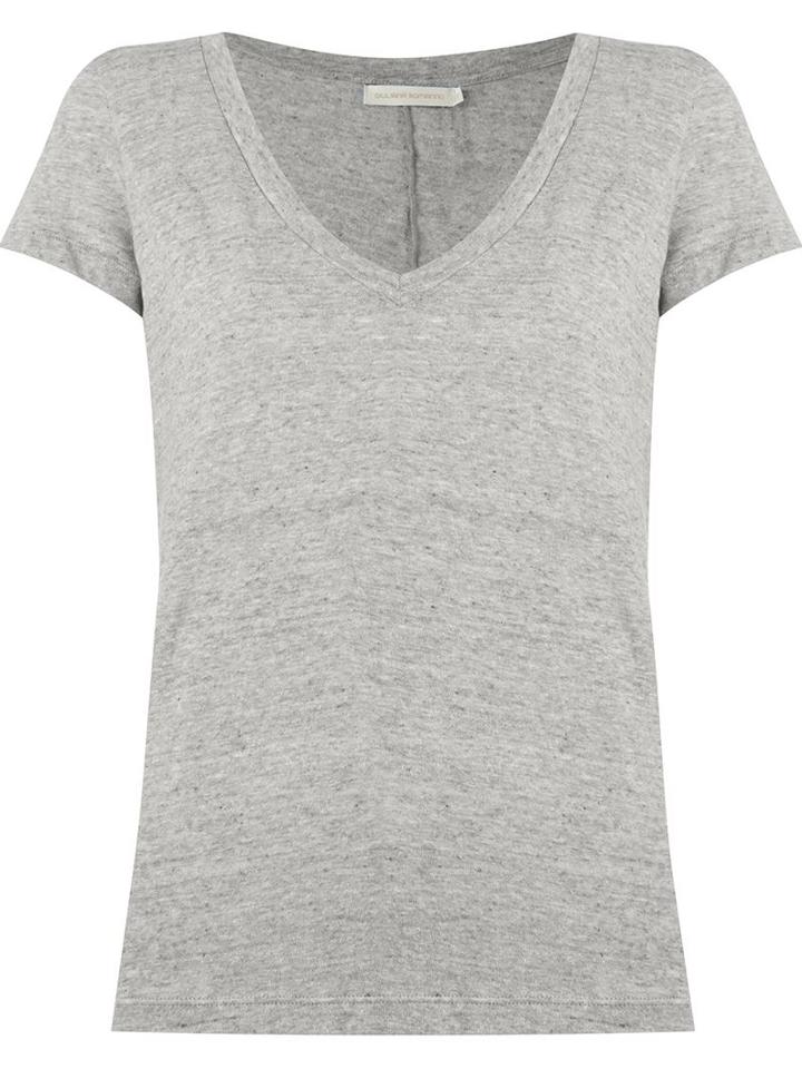 Giuliana Romanno Shortsleeved Blouse, Women's, Size: G, Grey, Cotton