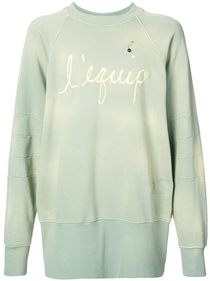 L'equip - Oversized Henry Sweatshirt - Men - Cotton - M, Green, Cotton