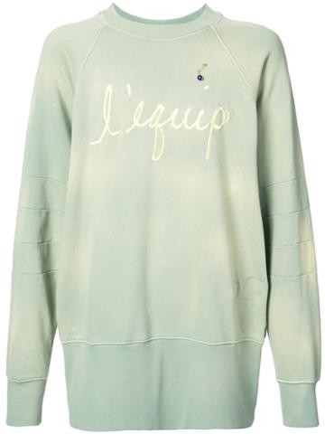 L'equip - Oversized Henry Sweatshirt - Men - Cotton - M, Green, Cotton
