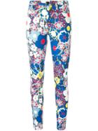 Victoria Victoria Beckham Tropical Print Jeans, Women's, Size: 25, Nude/neutrals, Cotton/polyester/spandex/elastane