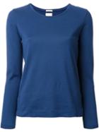 Massimo Alba Scoop Neck Top, Women's, Size: Medium, Blue, Cotton/cashmere