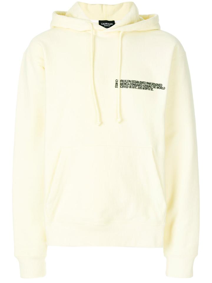 Calvin Klein 205w39nyc Branded Hoodie - Yellow & Orange