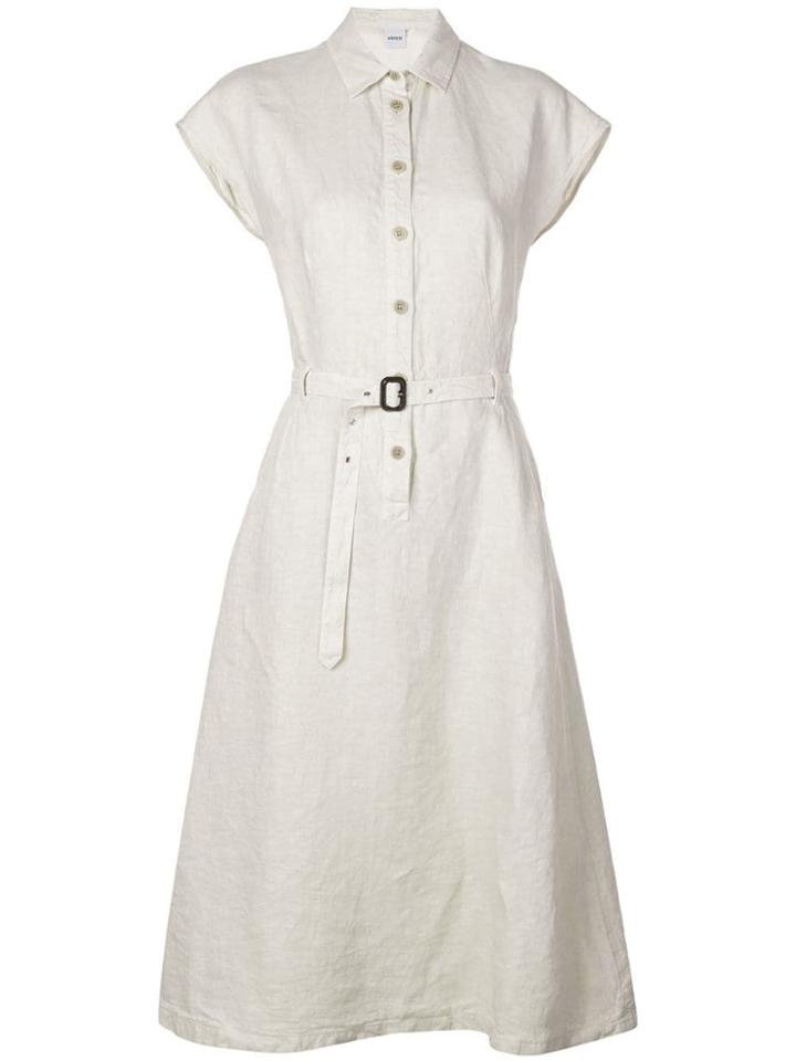 Aspesi Belted Shirt Dress - Neutrals