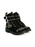 Ermanno Scervino Junior Studded Boots - Black