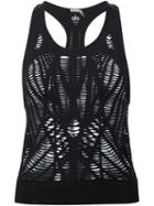 Alo 'vixen' Fitted Cropped Tank Top, Women's, Size: Small, Black, Polyester/spandex/elastane