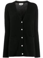3.1 Phillip Lim Faux-pearl Button Cardigan - Black
