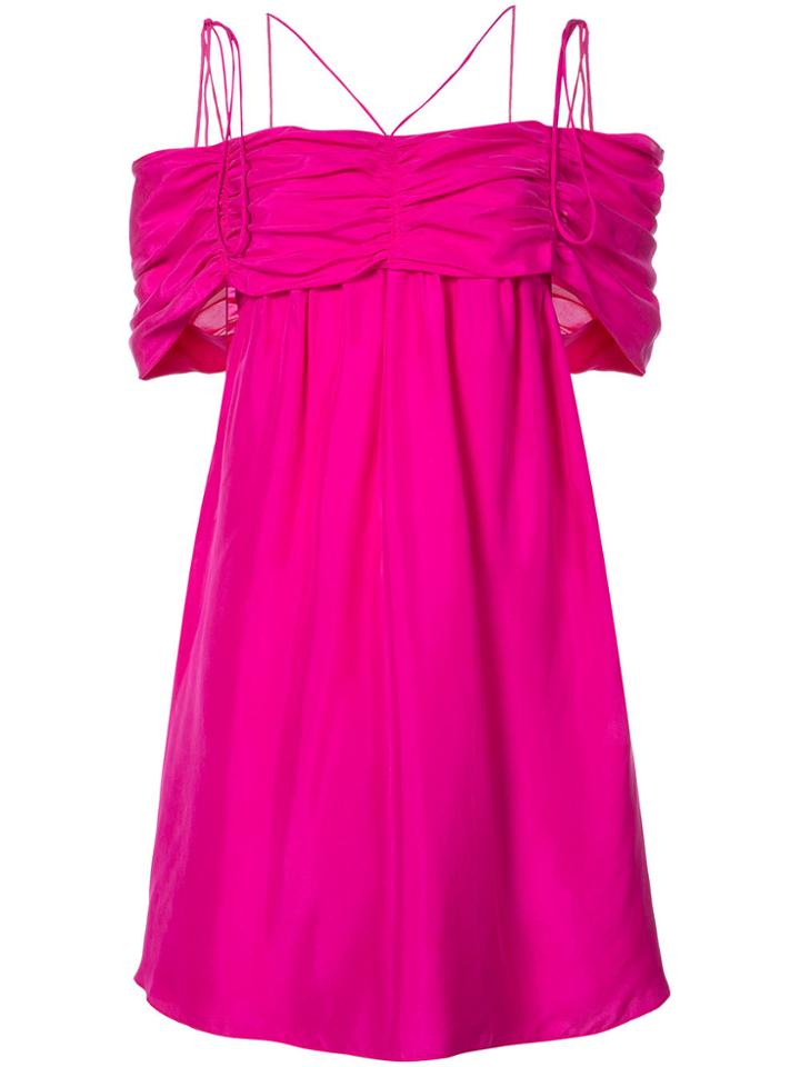 Isa Arfen Off-the-shoulder Dress - Pink & Purple
