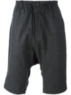 Y-3 Drop-crotch Shorts, Men's, Size: Small, Grey, Nylon/wool/other Fibers