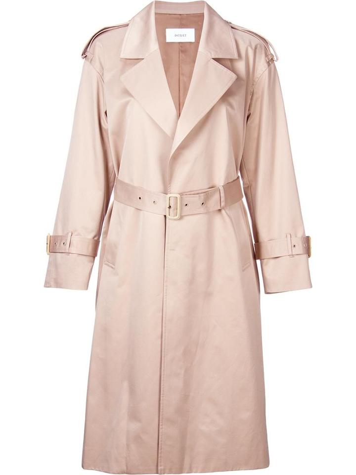 Astraet Classic Trench Coat, Women's, Size: 0, Brown, Cotton/cupro