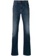 Emporio Armani Stretch Mid-rise Straight Leg Jeans - Blue
