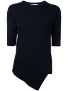 Le Ciel Bleu - Multh Rib Knit Top - Women - Nylon/rayon - 36, Blue, Nylon/rayon