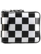 Comme Des Garçons Wallet Checked Wallet - Metallic