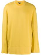 Ann Demeulemeester Boxy Fit Sweatshirt - Yellow
