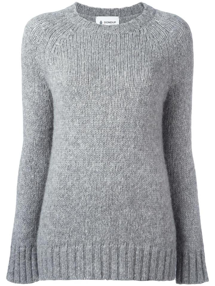 Dondup Round Neck Jumper, Women's, Size: Xs, Grey, Polyamide/alpaca/merino