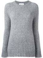 Dondup Round Neck Jumper, Women's, Size: Xs, Grey, Polyamide/alpaca/merino