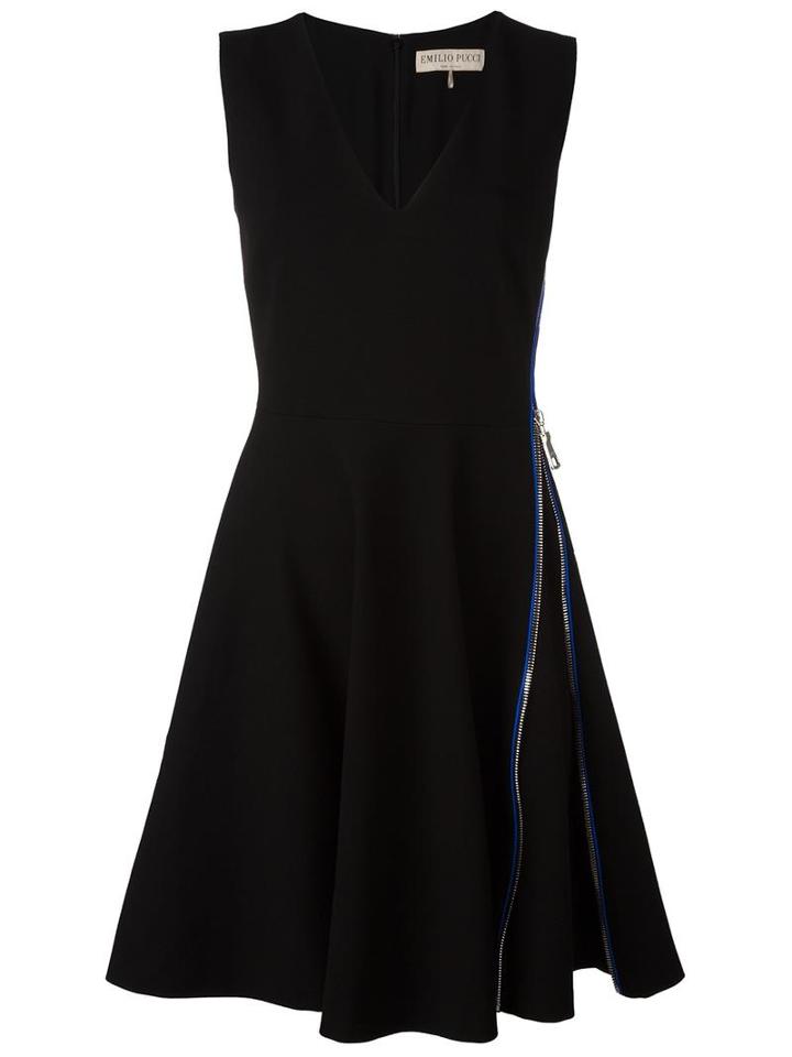 Emilio Pucci Zip Detail Dress, Women's, Size: 44, Viscose/polyamide/spandex/elastane/silk