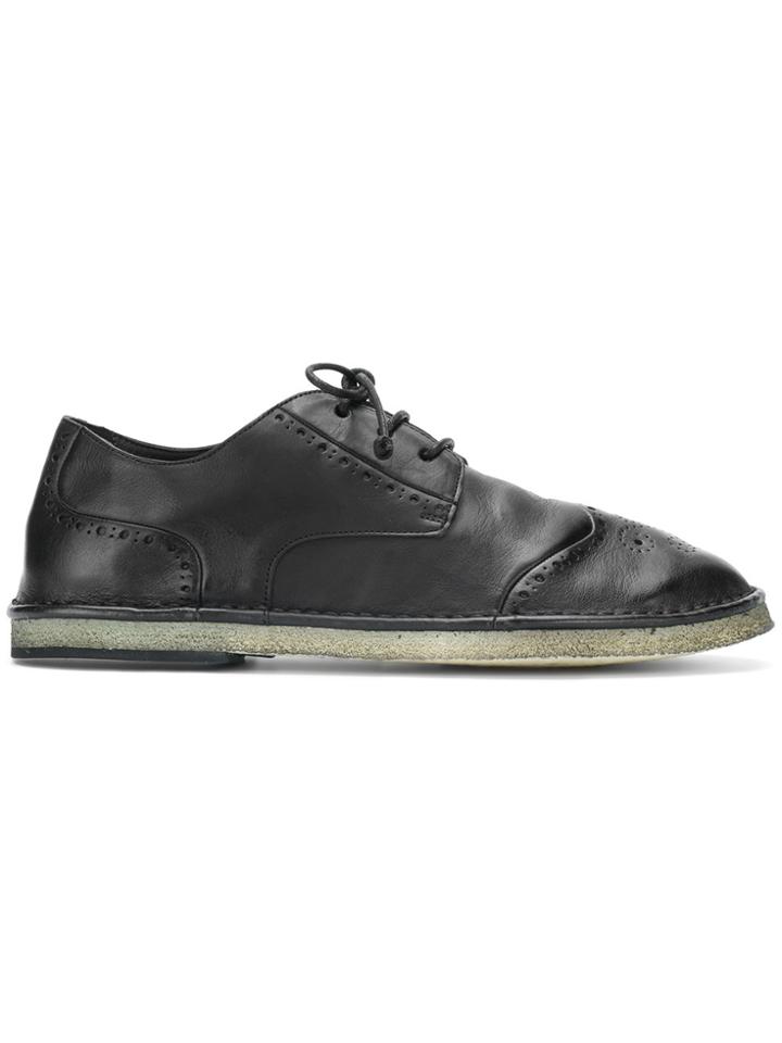 Marsèll Punch Hole Detail Brogues - Black