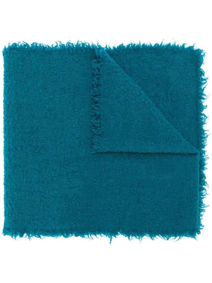 Faliero Sarti Frayed Edge Scarf - Green