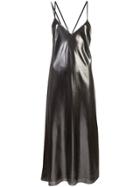 Michelle Mason Crisscross Dress - Metallic