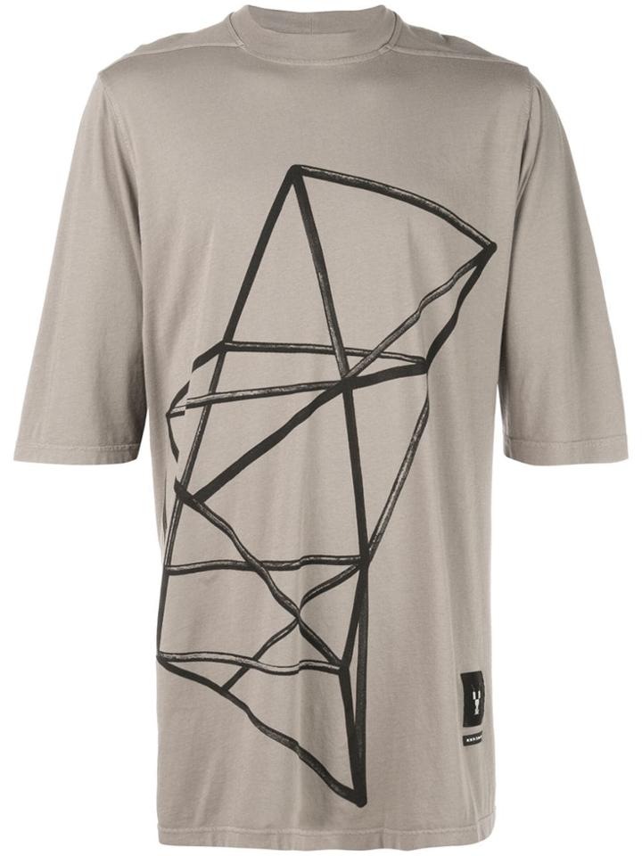 Rick Owens Drkshdw Contrast Print T-shirt - Dust