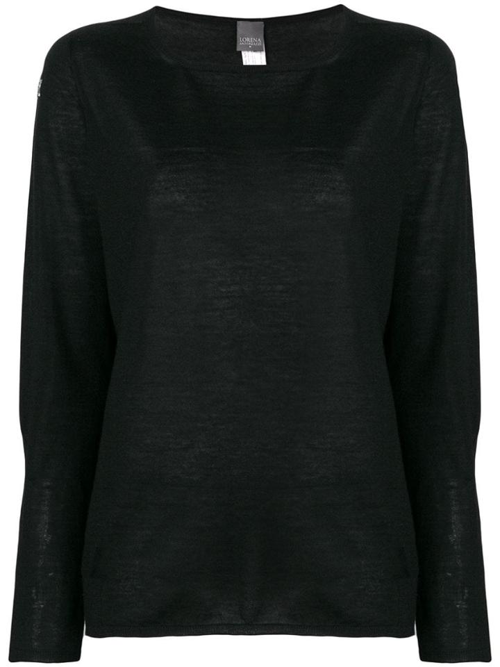 Lorena Antoniazzi Swarovski Embellished Cashmere Sweater - Black