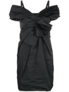 Marc Jacobs Twist Knot Mini Dress - Black
