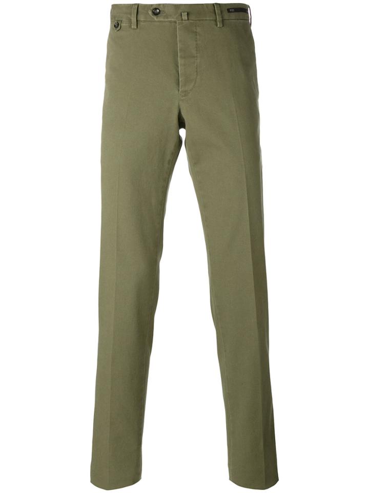 Pt01 Slim-fit Chino Trousers - Green