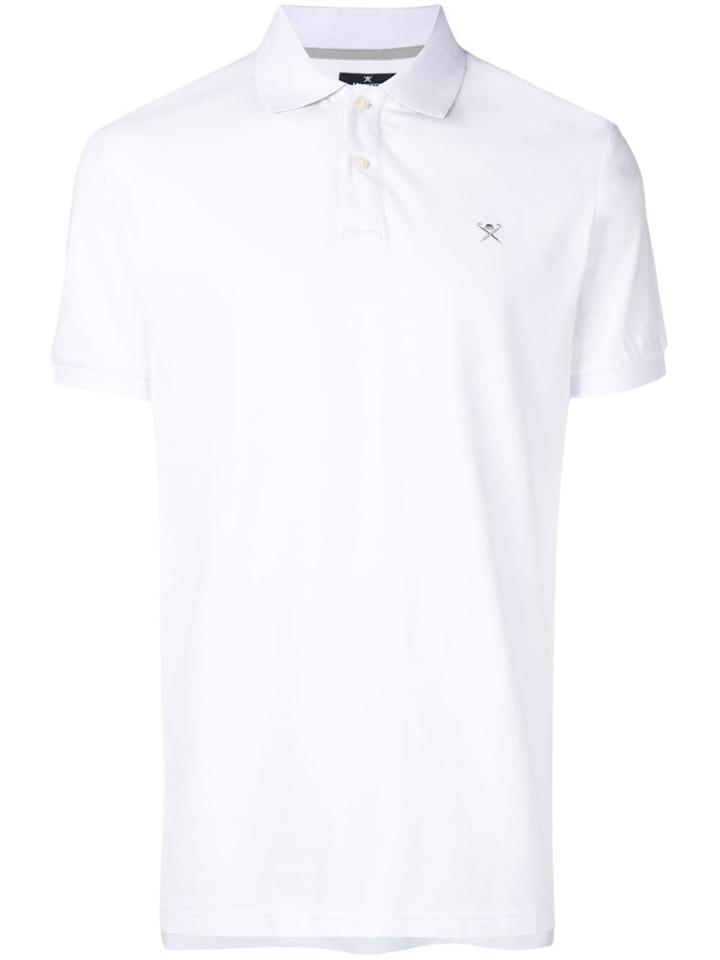 Hackett Embroidered Logo Polo Shirt - White