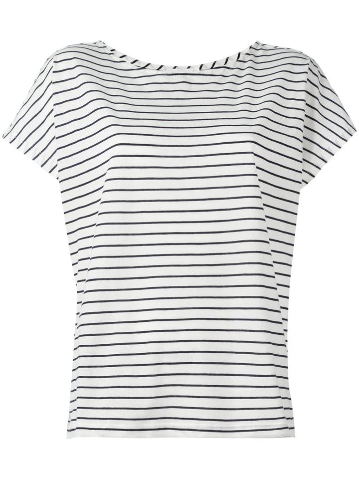 Closed Striped T-shirt, Women's, Size: Medium, White, Cotton