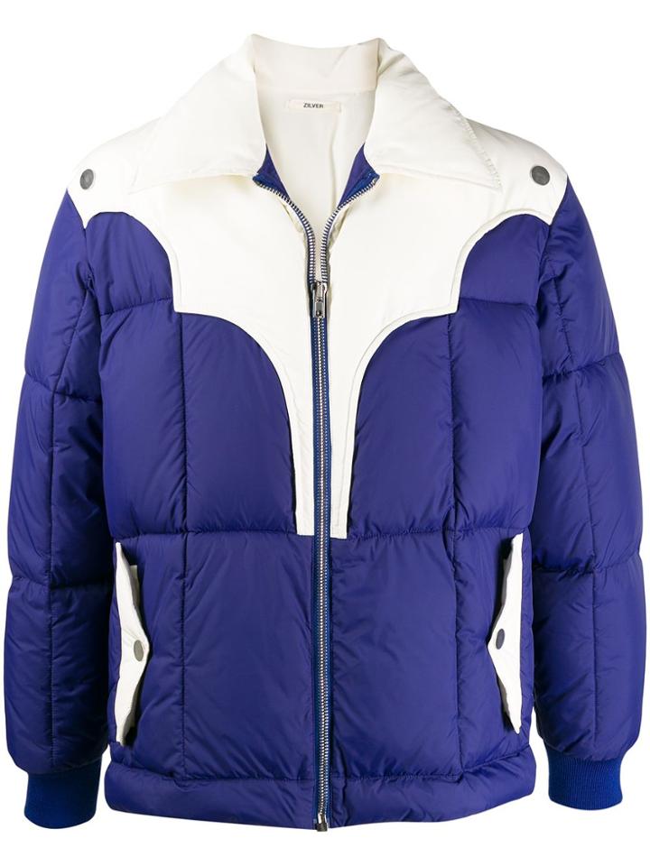 Zilver Padded Two Tone Ski Jacket - Blue