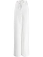 Zuhair Murad Long High-waist Trousers - White