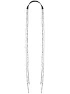 Ann Demeulemeester Transparent Beaded Necklace - Black