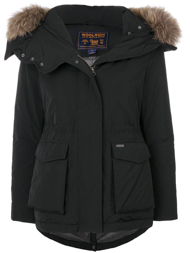 Woolrich Military Parka Coat - Black
