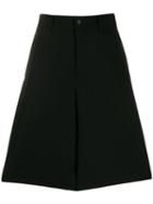 Comme Des Garçons Cropped Wide-leg Culotes - Black