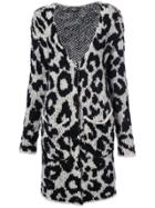 Amiri Snow Leopard Cardi-coat - Grey