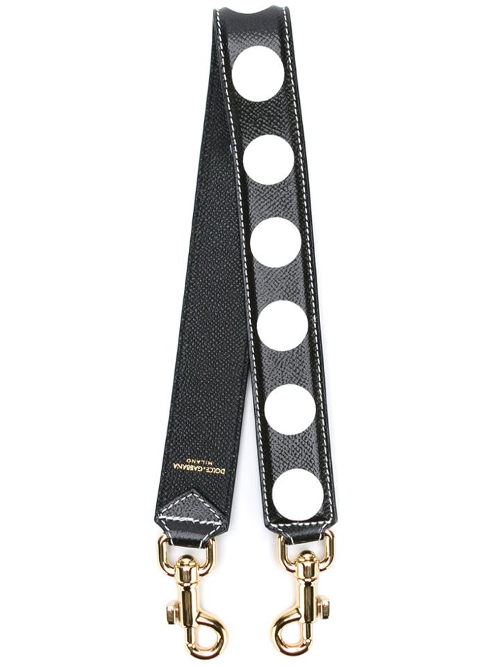 Dolce & Gabbana Polka Dot Bag Strap - Black