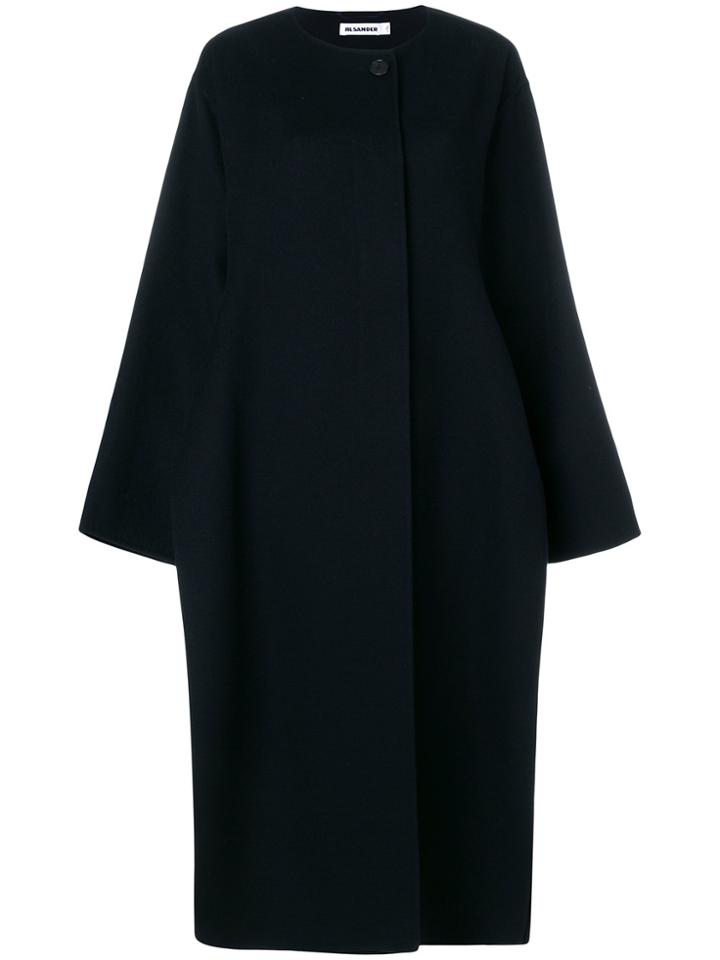 Jil Sander Cocoon Coat - Black