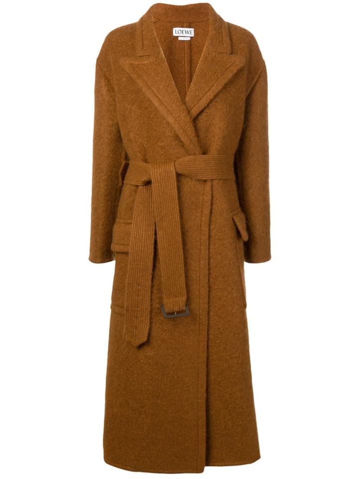 Loewe Belted Coat - Brown