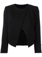 Plein Sud Asymmetric Blazer, Women's, Size: 44, Black, Polyamide/viscose/spandex/elastane/polyester