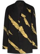 Issey Miyake Zebra Stripe Blazer - Black