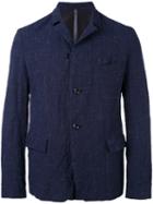 Attachment - Textured Blazer - Men - Cotton/hemp/linen/flax/wool - Xl, Blue, Cotton/hemp/linen/flax/wool