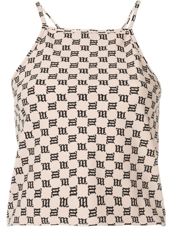 Misbhv All Over Logo Top - Neutrals