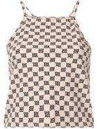 Misbhv All Over Logo Top - Neutrals